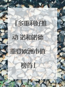 多重利好推动 诺和诺德重登欧洲市值榜首