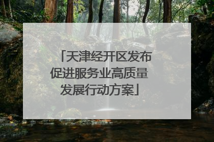 天津经开区发布促进服务业高质量发展行动方案