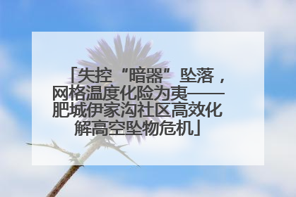 失控“暗器”坠落，网格温度化险为夷——肥城伊家沟社区高效化解高空坠物危机