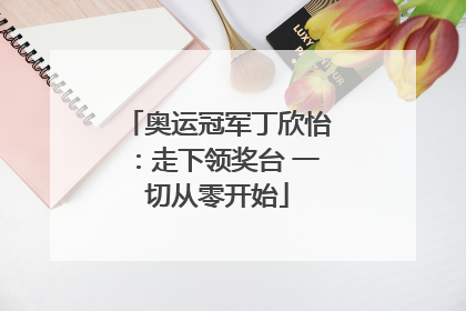 奥运冠军丁欣怡：走下领奖台 一切从零开始