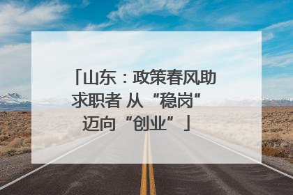 山东：政策春风助求职者 从“稳岗”迈向“创业”