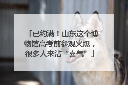已约满！山东这个博物馆高考前参观火爆，很多人来沾“喜气”