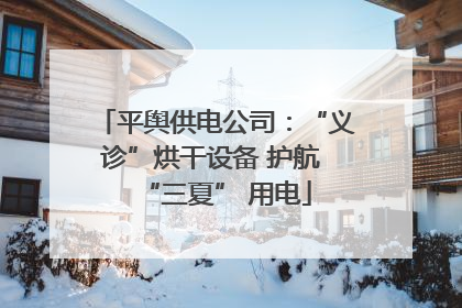 平舆供电公司：“义诊”烘干设备 护航 “三夏” 用电