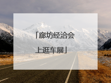 廊坊经洽会上逛车展