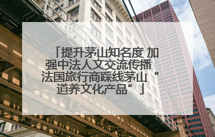提升茅山知名度 加强中法人文交流传播 法国旅行商踩线茅山“道养文化产品”