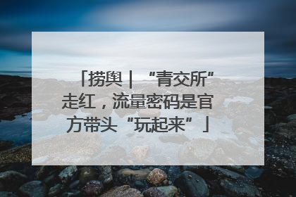 捞舆｜“青交所”走红，流量密码是官方带头“玩起来”