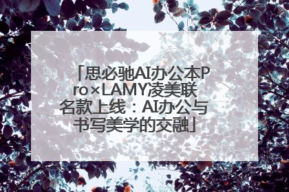思必驰AI办公本Pro×LAMY凌美联名款上线：AI办公与书写美学的交融