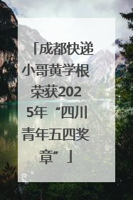 成都快递小哥黄学根荣获2025年“四川青年五四奖章”