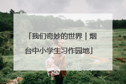 我们奇妙的世界｜烟台中小学生习作园地
