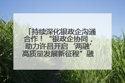 持续深化银政企沟通合作！“银政企协同，助力许昌开启‘两融’高质量发展新征程”融资对接会举行