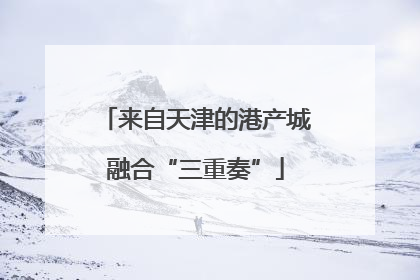 来自天津的港产城融合“三重奏”