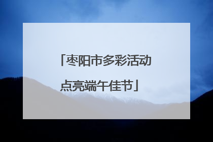 枣阳市多彩活动点亮端午佳节