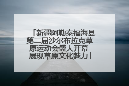 新疆阿勒泰福海县第二届沙尔布拉克草原运动会盛大开幕 展现草原文化魅力