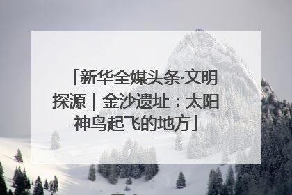 新华全媒头条·文明探源｜金沙遗址：太阳神鸟起飞的地方