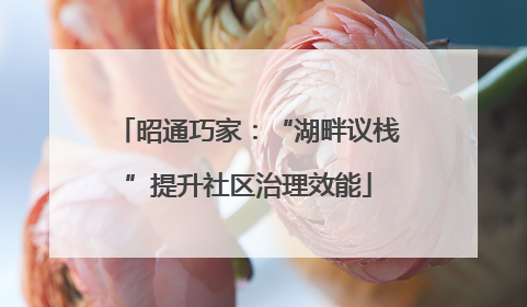 昭通巧家：“湖畔议栈”提升社区治理效能