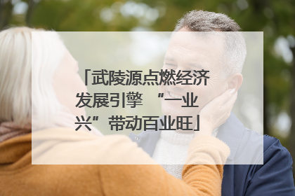 武陵源点燃经济发展引擎 “一业兴”带动百业旺