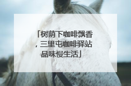 树荫下咖啡飘香，三里屯咖啡驿站品味慢生活