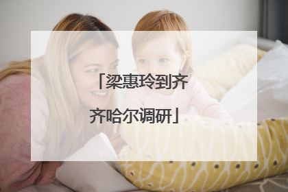 梁惠玲到齐齐哈尔调研