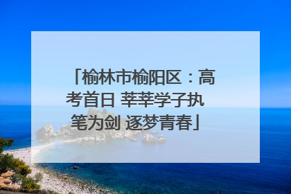 榆林市榆阳区：高考首日 莘莘学子执笔为剑 逐梦青春