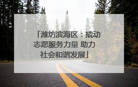 潍坊滨海区：撬动志愿服务力量 助力社会和谐发展