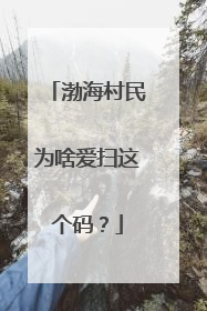 渤海村民为啥爱扫这个码？