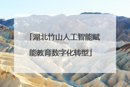 湖北竹山人工智能赋能教育数字化转型