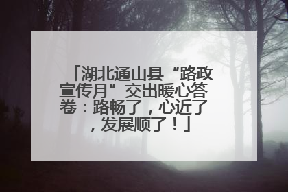湖北通山县“路政宣传月”交出暖心答卷：路畅了，心近了，发展顺了！