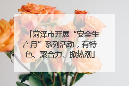 菏泽市开展“安全生产月”系列活动，有特色、聚合力、掀热潮
