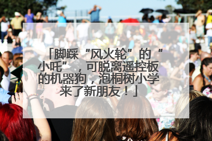 脚踩“风火轮”的“小吒”，可脱离遥控板的机器狗，泡桐树小学来了新朋友！