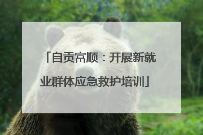 自贡富顺：开展新就业群体应急救护培训