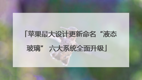 苹果最大设计更新命名“液态玻璃” 六大系统全面升级