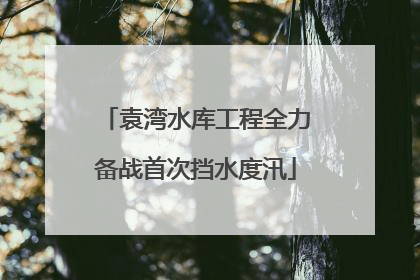 袁湾水库工程全力备战首次挡水度汛