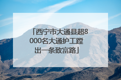 西宁市大通县超8000名大通护工蹚出一条致富路