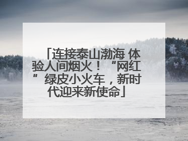 连接泰山渤海 体验人间烟火！“网红”绿皮小火车，新时代迎来新使命