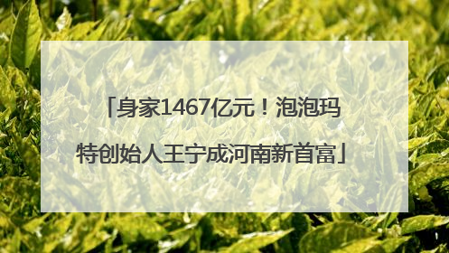 身家1467亿元！泡泡玛特创始人王宁成河南新首富