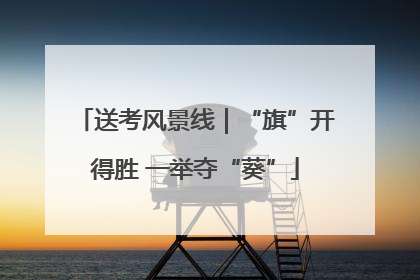 送考风景线｜“旗”开得胜 一举夺“葵”