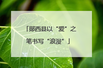 郧西县以“爱”之笔书写“浪漫”