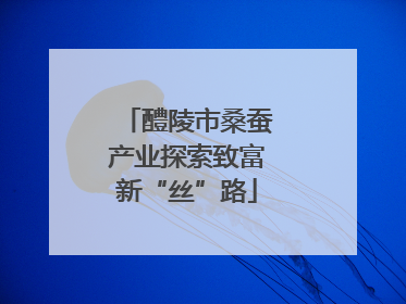 醴陵市桑蚕产业探索致富新“丝”路