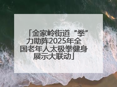 金家岭街道“拳”力助阵2025年全国老年人太极拳健身展示大联动