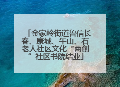 金家岭街道鲁信长春、康城、午山、石老人社区文化“两创”社区书院结业