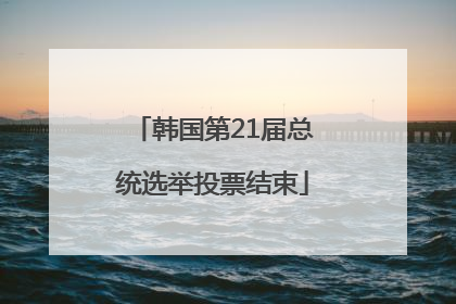 韩国第21届总统选举投票结束