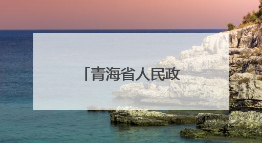 青海省人民政府关于马瑞等职务任免的通知