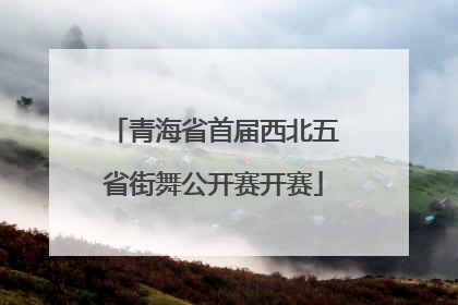 青海省首届西北五省街舞公开赛开赛