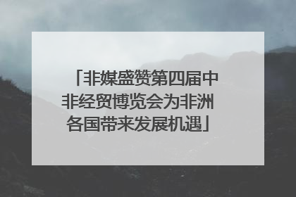 非媒盛赞第四届中非经贸博览会为非洲各国带来发展机遇