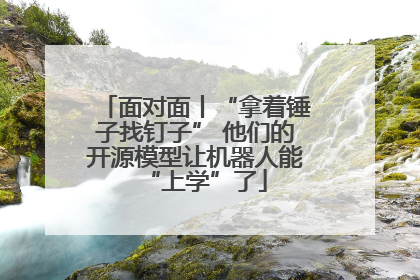 面对面丨“拿着锤子找钉子” 他们的开源模型让机器人能“上学”了