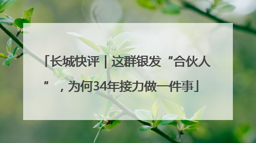 长城快评｜这群银发“合伙人”，为何34年接力做一件事