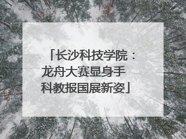 长沙科技学院：龙舟大赛显身手 科教报国展新姿