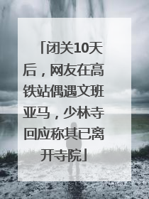 闭关10天后，网友在高铁站偶遇文班亚马，少林寺回应称其已离开寺院