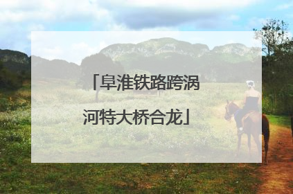 阜淮铁路跨涡河特大桥合龙