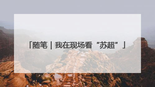 随笔｜我在现场看“苏超”